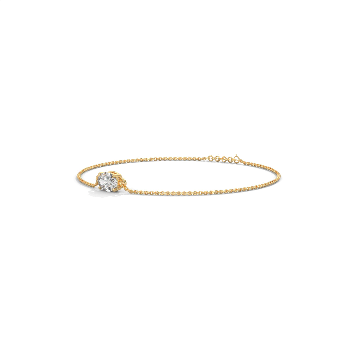 Angled macro shot displaying D-F color, VVS1 clarity 7.7x5.7mm oval stone in 925 sterling silver with crisp white light fire and rainbow dispersion. Affordable luxury anniversary gift for women. Available custom in 10k/14k gold, 925 silver, platinum, stone sizes 1ct to 10ct tcw, and stone variation moissanite or lab grown diamond.