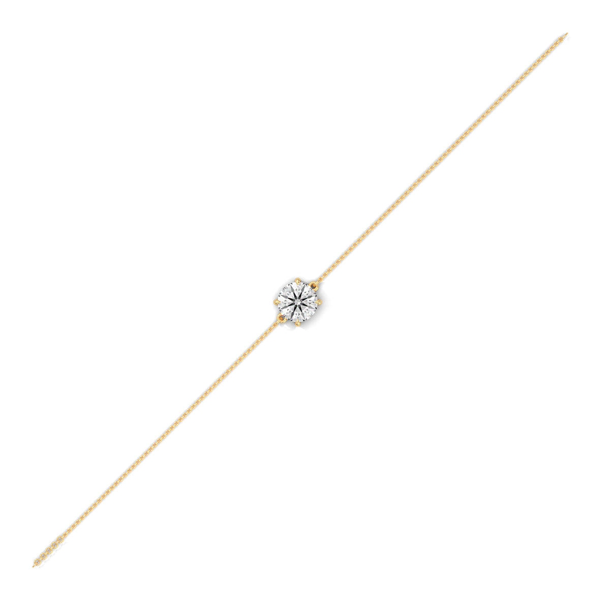 Side profile highlighting 5.80mm basket height, open gallery architecture, and low center of gravity in 10k solid gold. Engineered to prevent flipping during daily wear and wedding bracelet stacking. Available custom in 10k/14k gold, 925 silver, platinum, stone sizes 1ct to 10ct tcw, and stone variation moissanite or lab grown diamond.